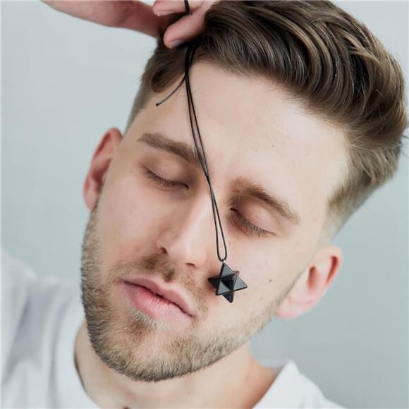 Heritage Shungite Stone Necklace | Round Shungite Pendant Amulet | Authentic - Picture 3 of 8